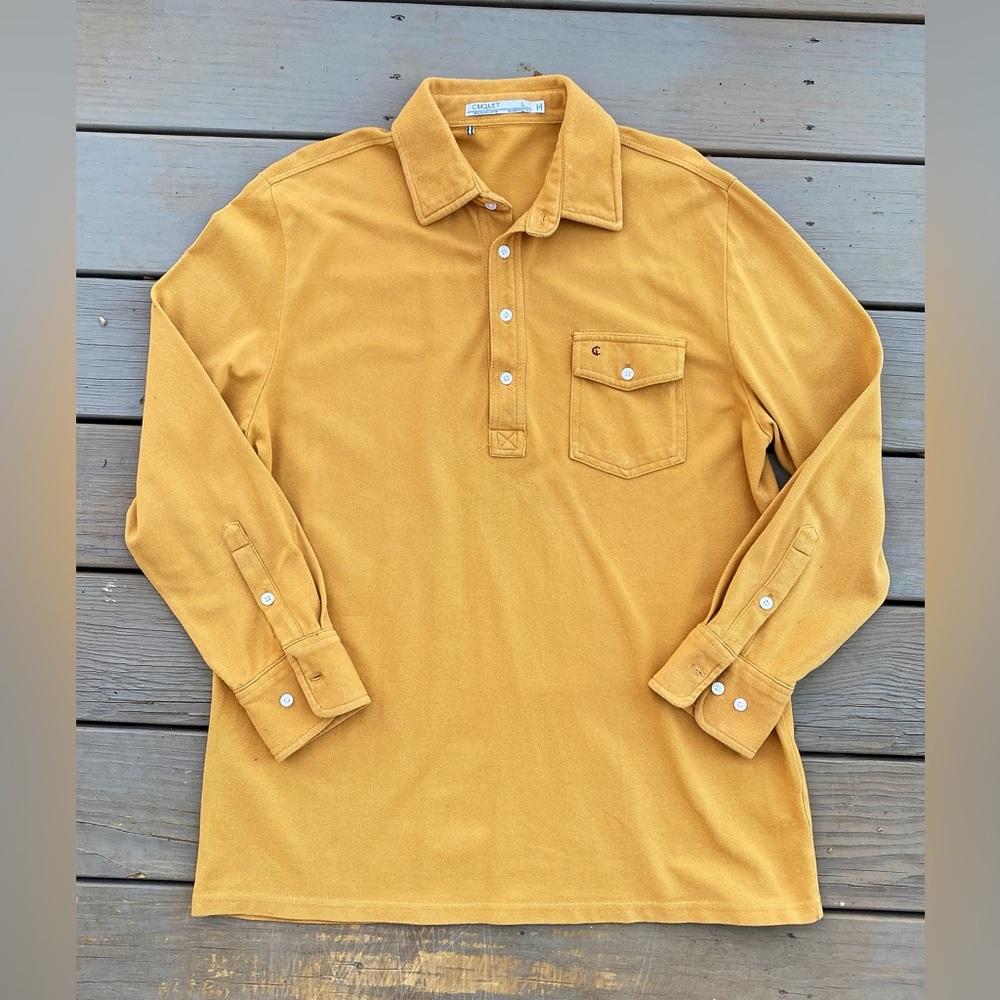 Criquet Long Sleeve Knit Polo L